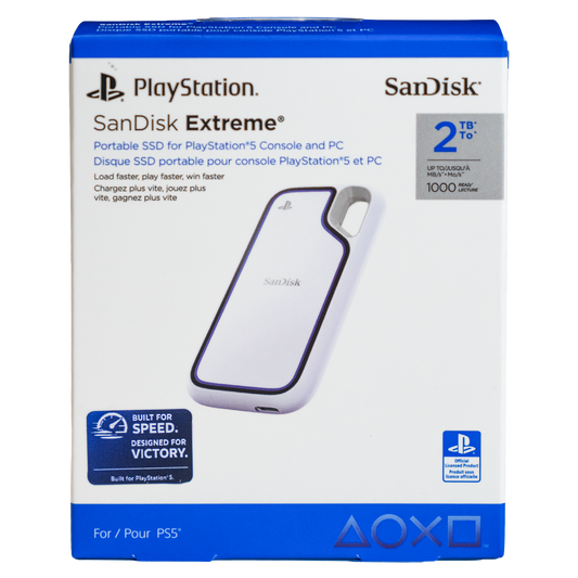 Sandisk 2TB Extreme Portable SSD for PS5 Edition, Up to 1050MB/s Read Speeds