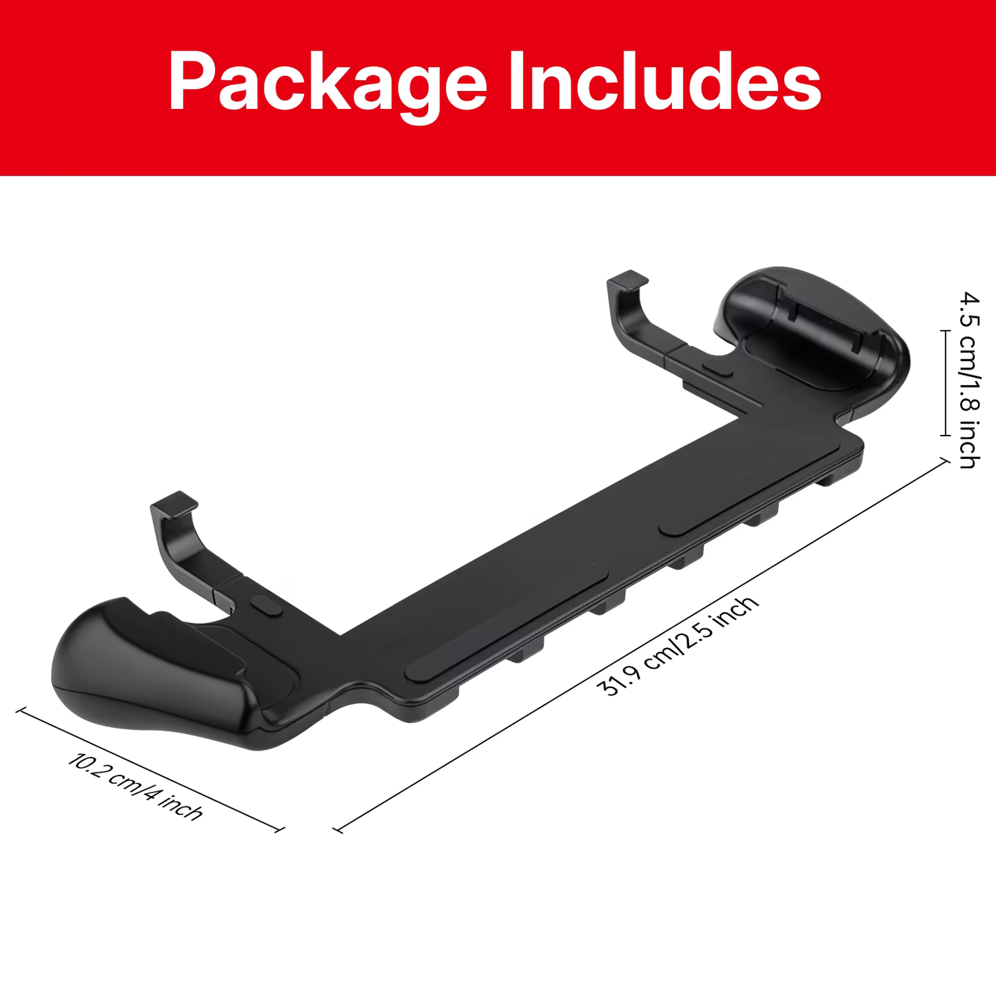 DOBE Console Grip with Game Cards Storage for Nintendo Switch 2 - Black