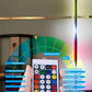 LED column floor lamp, living room RGB+WW+CW, used for room decoration, USB power supply, Nordic indoor atmosphere floor lamp.