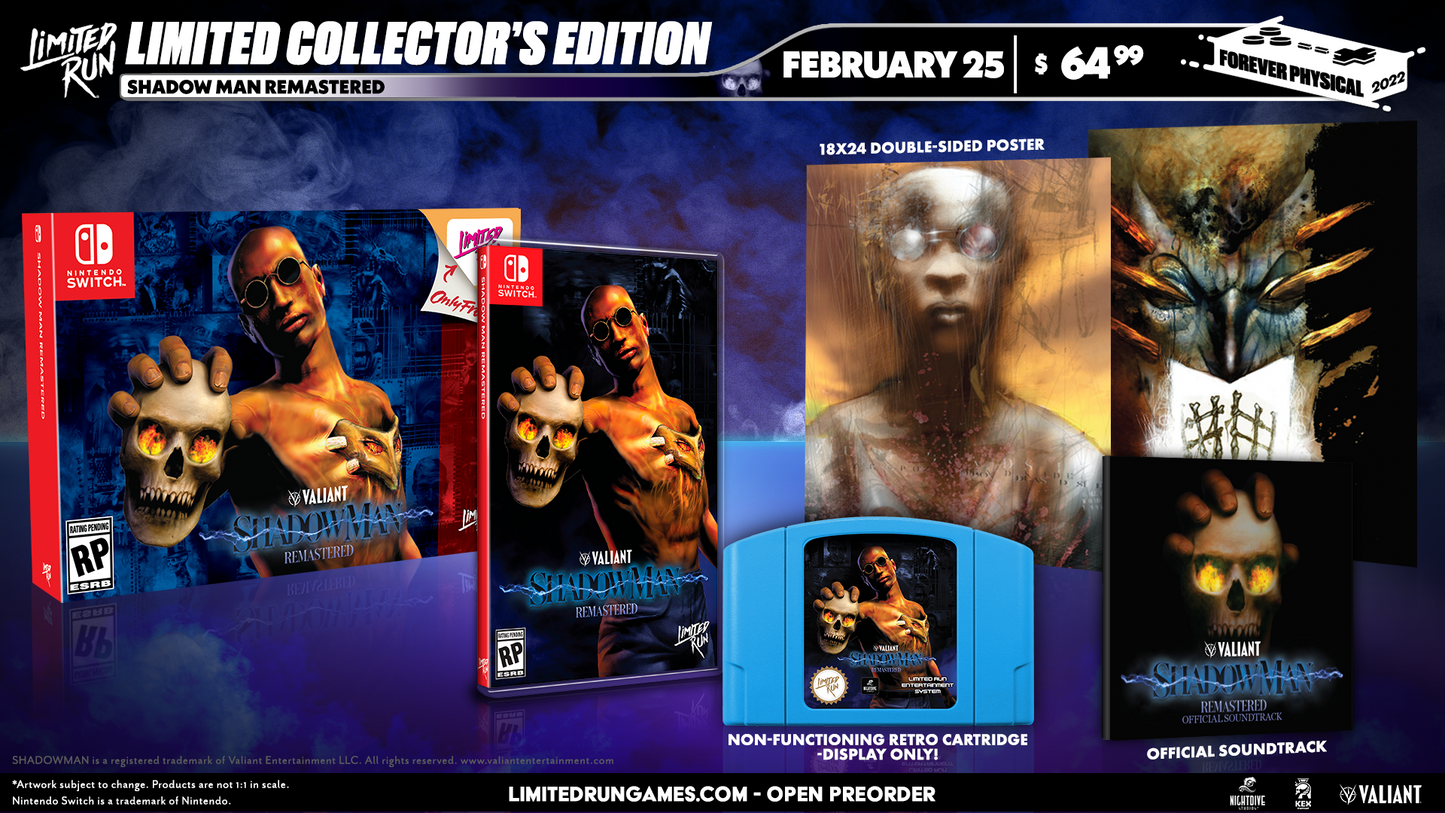 Shadow Man Remastered Classic Edition (Limited Run Games #142) - Nintendo Switch