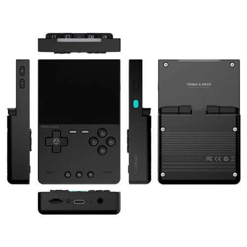 Trimui Brick Retro Game Console, 64GB 3.2-Inches, 1024x768 IPS Screen - Black