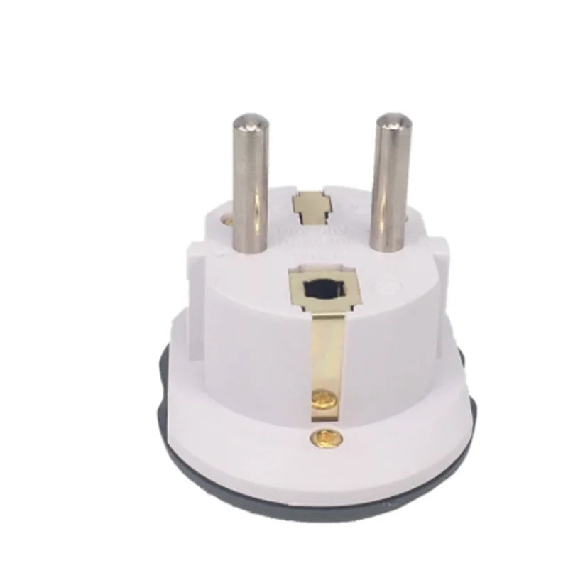 Universal EU KR Plug Adapter AC 250V 16A EU Converter 2 Round Pin Socket Suitable For US UA UK To EU Plug For LAPTOPS & SMART DEVICES