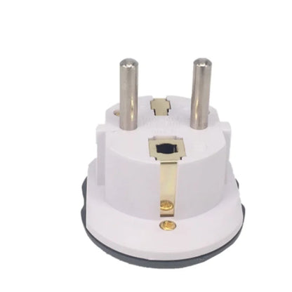محول قابس الاتحاد الأوروبي العالمي KR تيار متردد 250 فولت 16 أمبير محول الاتحاد الأوروبي بمقبس ثنائي السنون مناسب للمقابس الأمريكية والأمريكية والبريطانية إلى الاتحاد الأوروبي لأجهزة الكمبيوتر المحمولة والأجهزة الذكية 