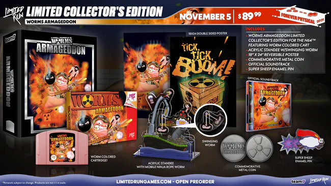Worms Armageddon Premium Collector's Edition (N64) (Limited Run Games) - Nintendo 64