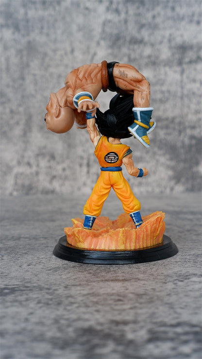 Dragon Ball Z Goku Effortlessly Defeats Nappa 12CM Anime PVC Figure
