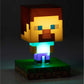 Minecraft Steve Icon Light 3D Lamp - USB Type-C Rechargeable - Minecraft Merch