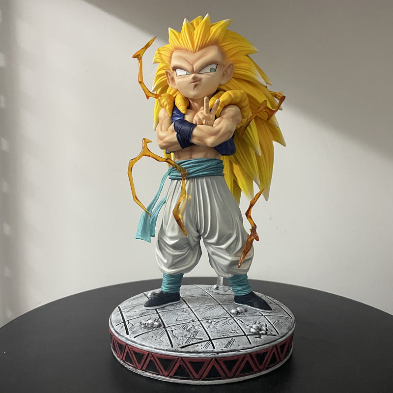 Dragon Ball Z Gotenks Super Saiyan 3 25CM Anime PVC Figure