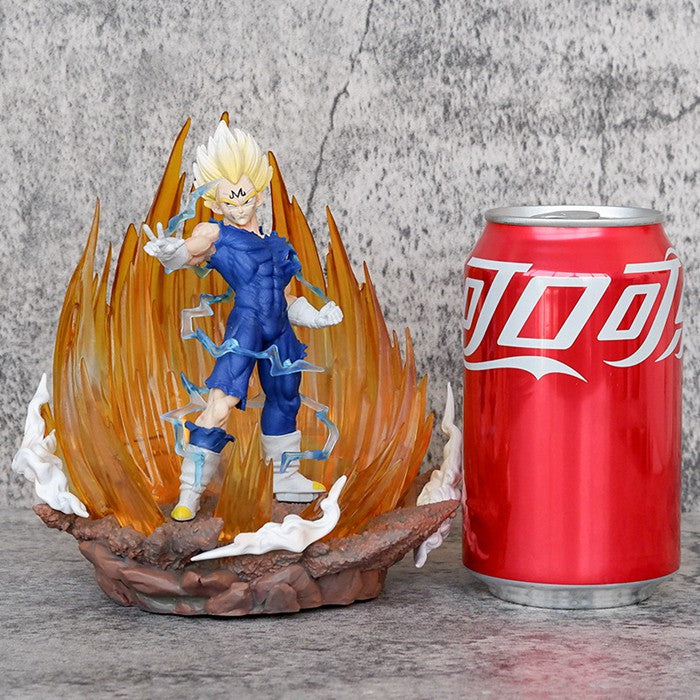 Dragon Ball Z Majin Vegeta Super Saiyan 2 With Light 15CM Anime PVC Figure