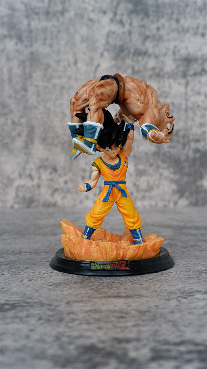 Dragon Ball Z Goku Effortlessly Defeats Nappa 12CM Anime PVC Figure