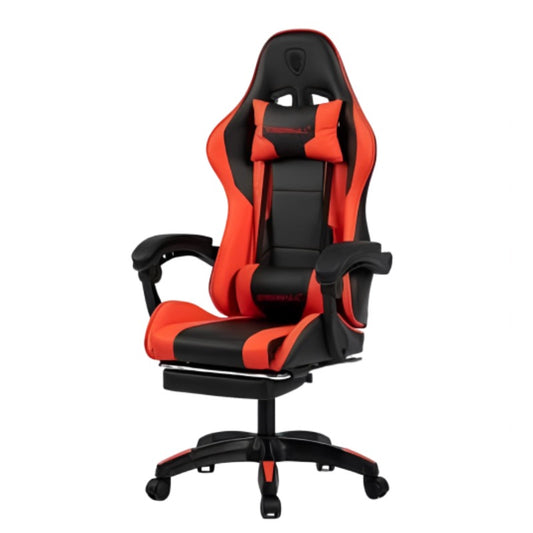DeadSkull Comfort Gaming Chair With Footrest - Black / Red