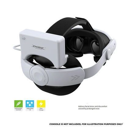 حزام رأس قابل للتعديل من DOBE وبطارية قابلة لإعادة الشحن بقوة 37000 ميلي واط/ساعة لجهاز Meta Quest 3 / Meta Quest 3S 