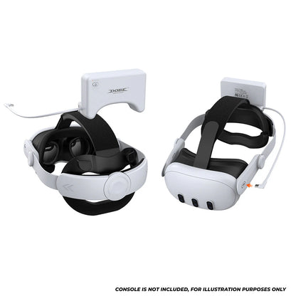 حزام رأس قابل للتعديل من DOBE وبطارية قابلة لإعادة الشحن بقوة 37000 ميلي واط/ساعة لجهاز Meta Quest 3 / Meta Quest 3S 