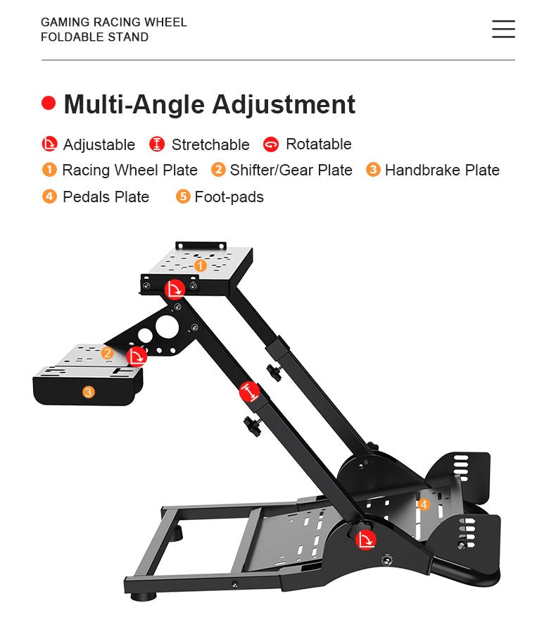 PXN A10 Foldable Steering Wheel Stand (Stand Only)