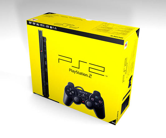 Sony PlayStation 2 Slim Console (Region Free) (CIB) Complete In Box - PS2 Black (USED)