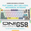 ONIKUMA G58 White MECHANICAL 82 Keys RGB GAMING KEYBOARD