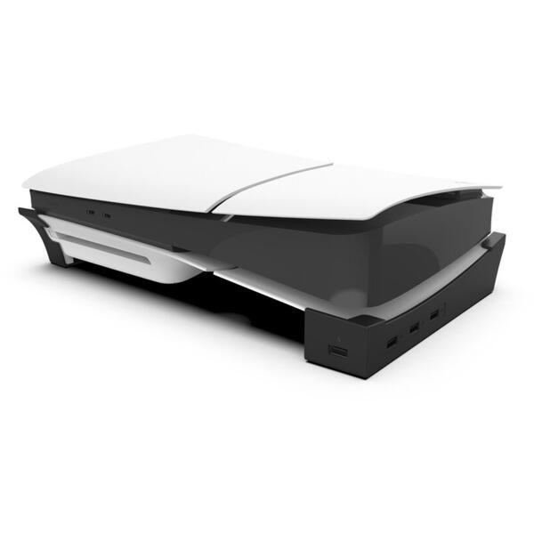 iPega 4 in 1 Horizontal Stand with USB HUB Black for PS5 Slim | PS5 PRO