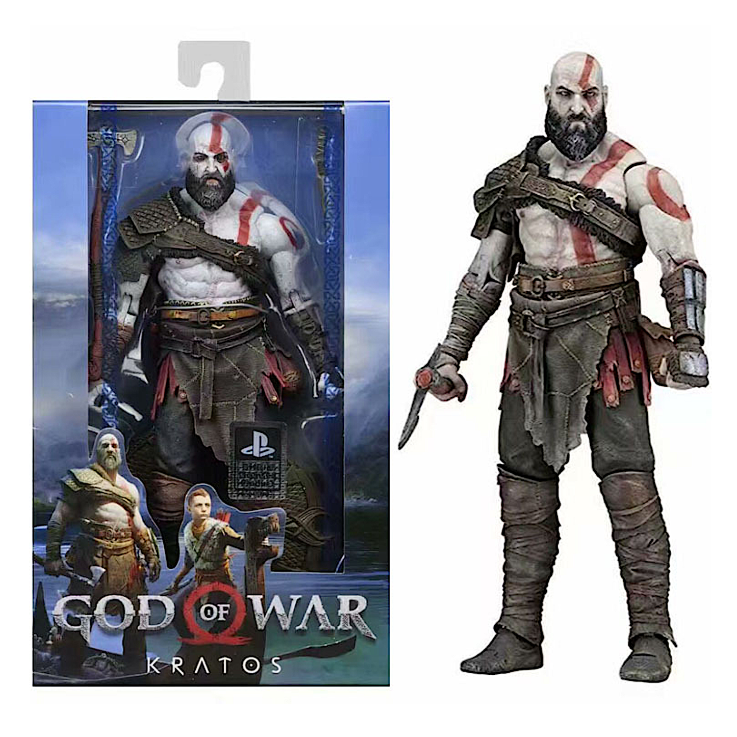 God of War 4 Kratos Model Decoration Hand-made PVC Statue 20cm