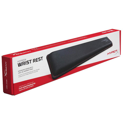 مسند معصم HyperX - جل تبريد - إسفنج ميموري فوم - مضاد للانزلاق - مريح - أسود