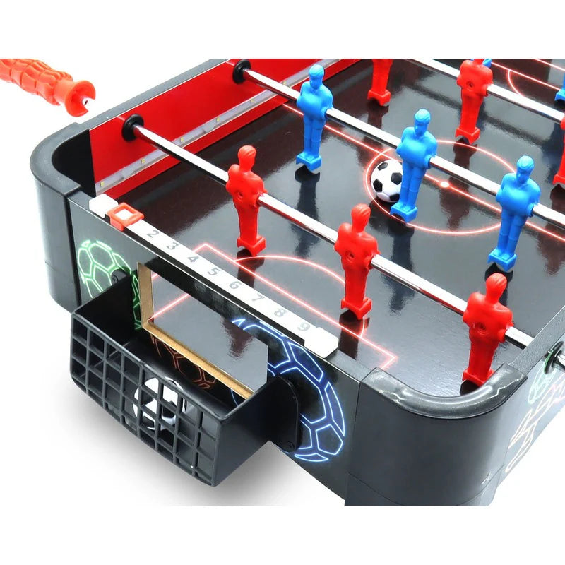 Mini Football/ Soccer Fooseball Table Game For Kids LED Neon 2 Player