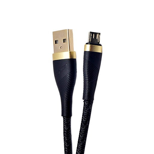 MOXOM 3M True Gold Plated Data Cable - Black | White - Lightning | Type-C | Micro