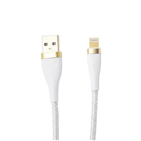 MOXOM 3M True Gold Plated Data Cable - Black | White - Lightning | Type-C | Micro
