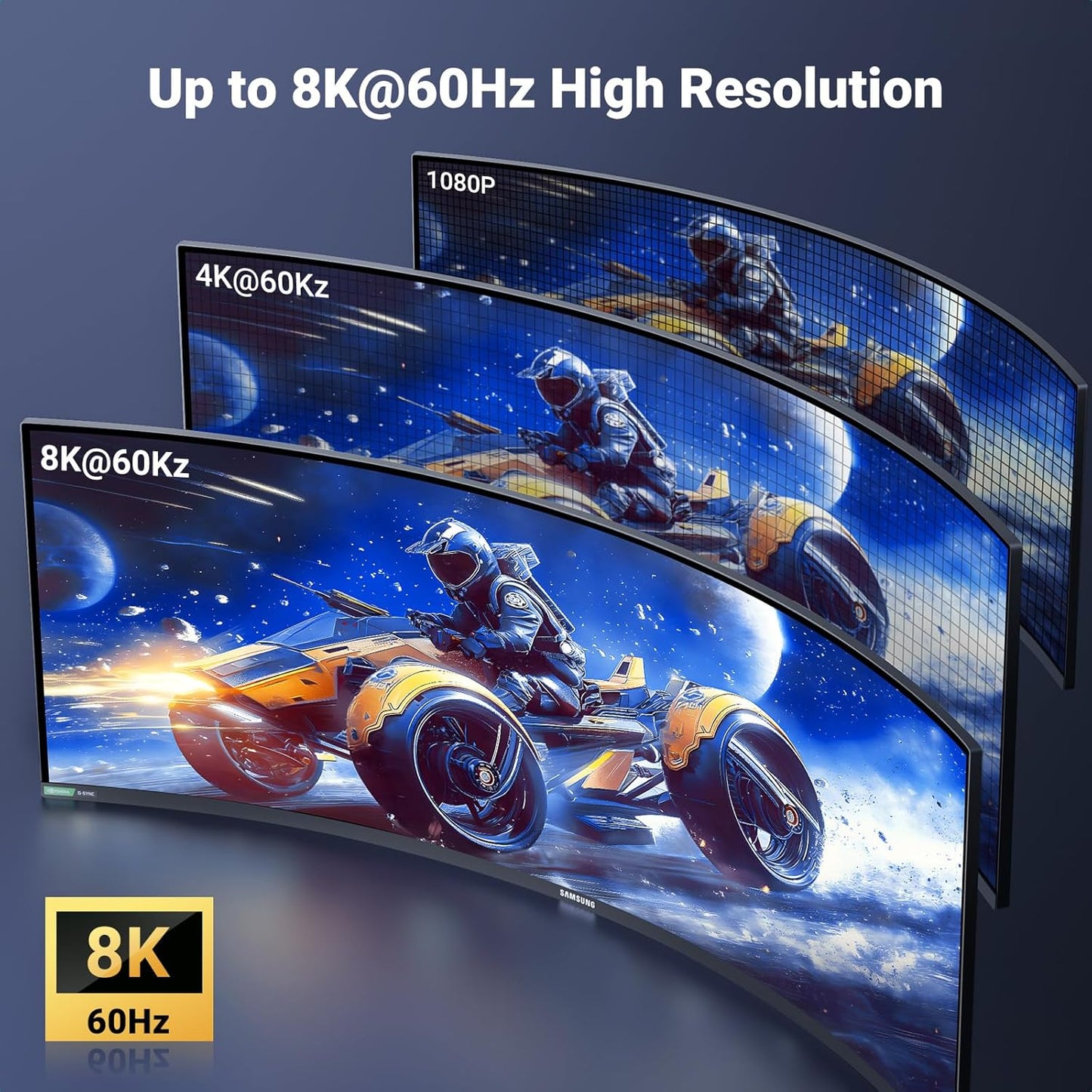 UGREEN 8K Micro HDMI To HDMI Cable 2-meters, HDMI 2.1 48Gbps, 8K@60Hz, 4K@240Hz, HDR eARC Dolby Atmos , Braided Aluminum Shell , Ultra High Speed | HD164 15517