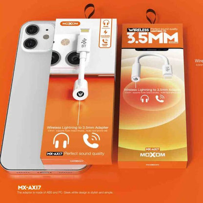 MOXOM MX-AX17, Lightning / Type C To 3.5mm Aux Converter - Lightning IPhone | Type C / Android