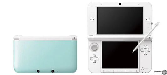 Nintendo 3DS XL LL (معدل بالألعاب) - أزرق مخضر وأبيض - (مستعمل)