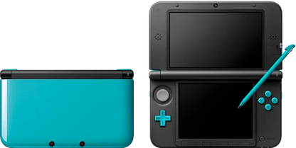 Nintendo 3DS XL LL - Turquoise Black - Modded WITH FREE GAME STORE 32GB - (USED)