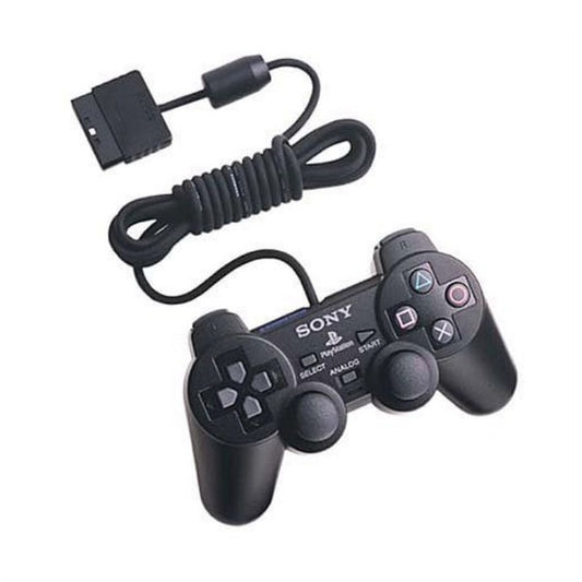 Sony OEM Genuine PS2 Dualshock 2 Wired Controller Original - Black (USED)