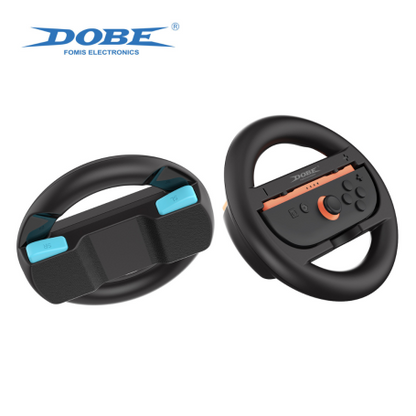 حامل مقبض عجلة القيادة لوحدة تحكم Joy-Con اليسرى واليمنى من DOBE Racing Wheel لجهاز Switch 2