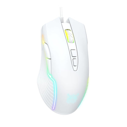 Onikuma CW905 RGB 3600 DPI Wired Professional Gaming Mouse - White