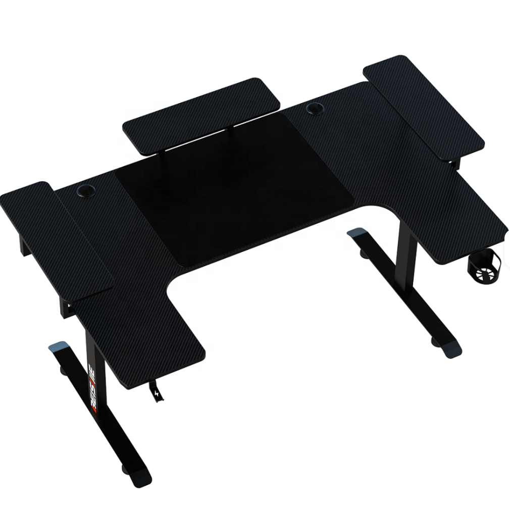 U8 RGB U-Shaped 160cm Gaming Desk with Cup & Headset Holder