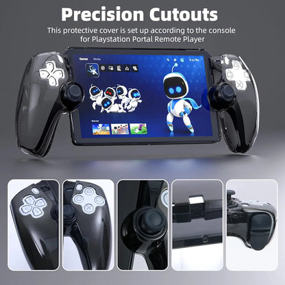 Lucky Fox PlayStation Portal, PS Portal Crystal Case | Cover - Transparent Black