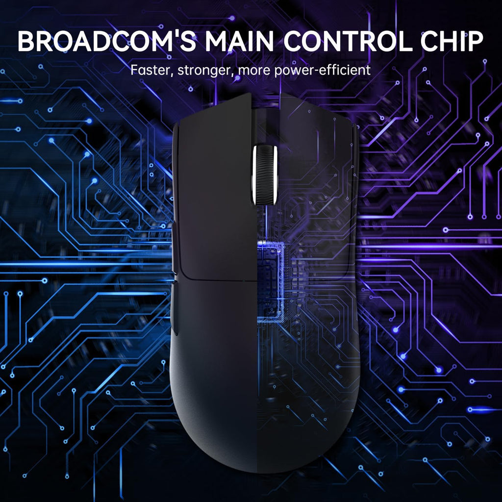 ATTACK SHARK X11 Tri-Mode Wired/Wireless Gaming Mouse - Black
