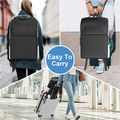 PS5 Travel Backpack: Heavy Duty Protective Carrying Case for PS5 Fat, Slim & Pro Models | Large Capacity Storage Bag for Console, Controllers, and Accessories