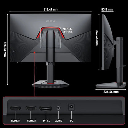 KOORUI G2741L 27" Dual Mode Gaming Monitor, 4K UHD 160Hz & FHD 320Hz, Fast IPS, 95% DCI-P3, HDR400, HDMI 2.1/DP 1.4, VESA Gaming Monitor