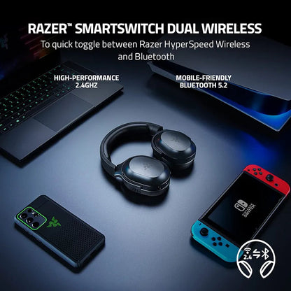 Razer Barracuda X 2.4GHz Wireless + Bluetooth Gaming Headset For Mobile, PC, PlayStation, Switch 2, Android, iOS