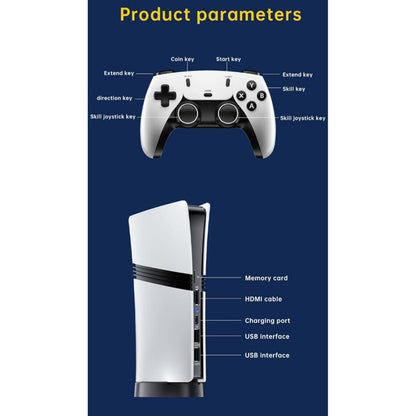 GS5 PRO Retro Game Console 4K Ultra HD with Built-in 30000+ Games | 53 Emulators