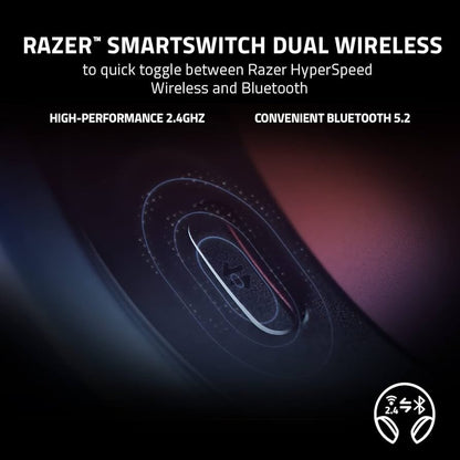 Razer Barracuda 2.4GHz Wireless + Bluetooth Gaming Headset For Mobile, PC, PlayStation, Switch 2, Android, iOS