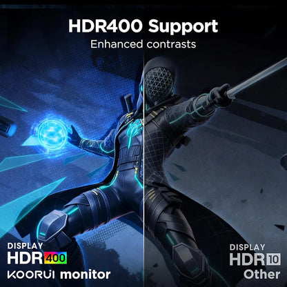 KOORUI 34E6UC 34 inch Curved Ultrawide WQHD 3440×1440 180Hz 1000R- PIP/PBP, 1ms(MPRT), HDR400 Gaming Monitor