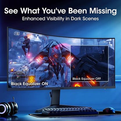 KOORUI 34E6UC 34 inch Curved Ultrawide WQHD 3440×1440 180Hz 1000R- PIP/PBP, 1ms(MPRT), HDR400 Gaming Monitor