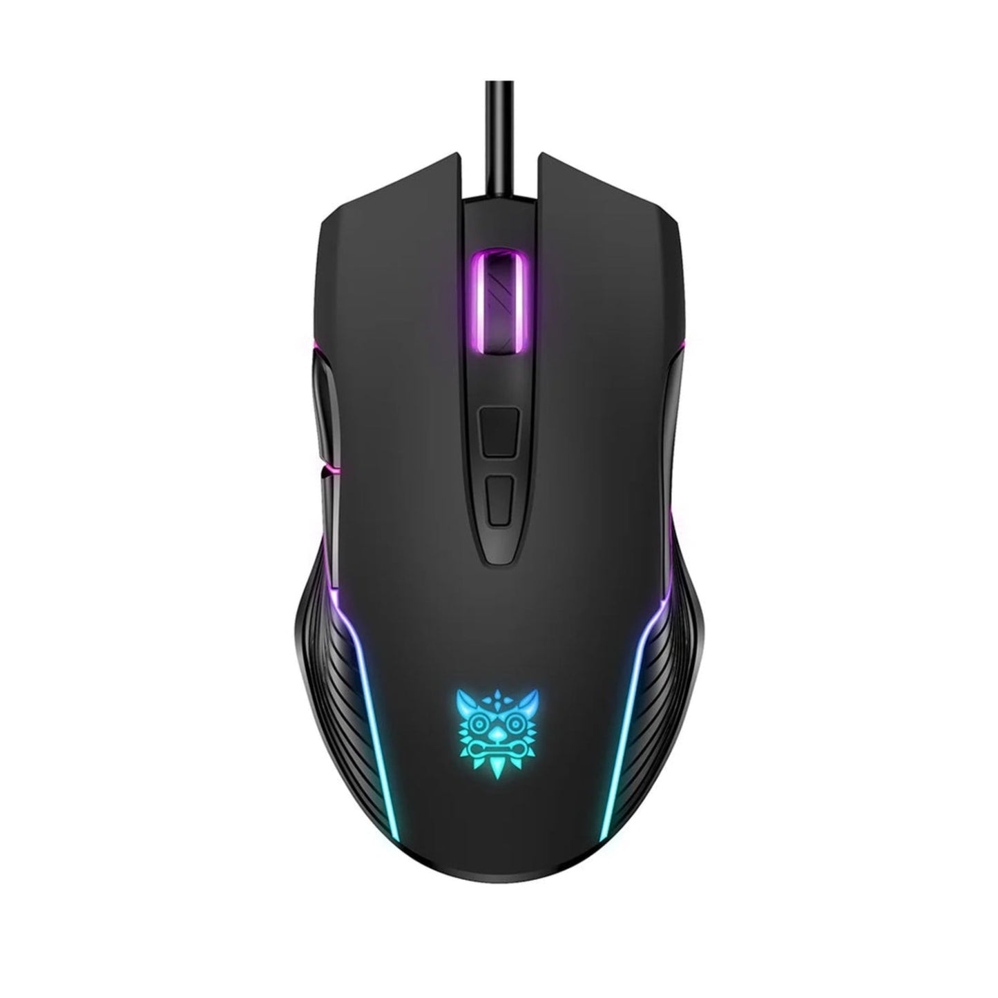 Onikuma CW905 6400 DPI Wired Gaming Mouse 7 Buttons Design RGB - Black