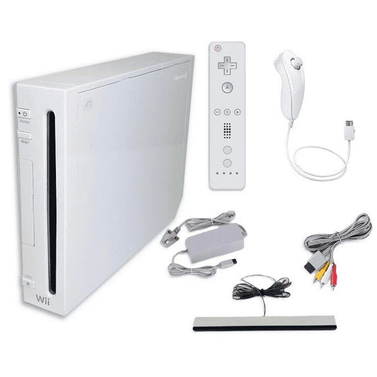 Nintendo Wii White Console Bundle Region Free - (USED)