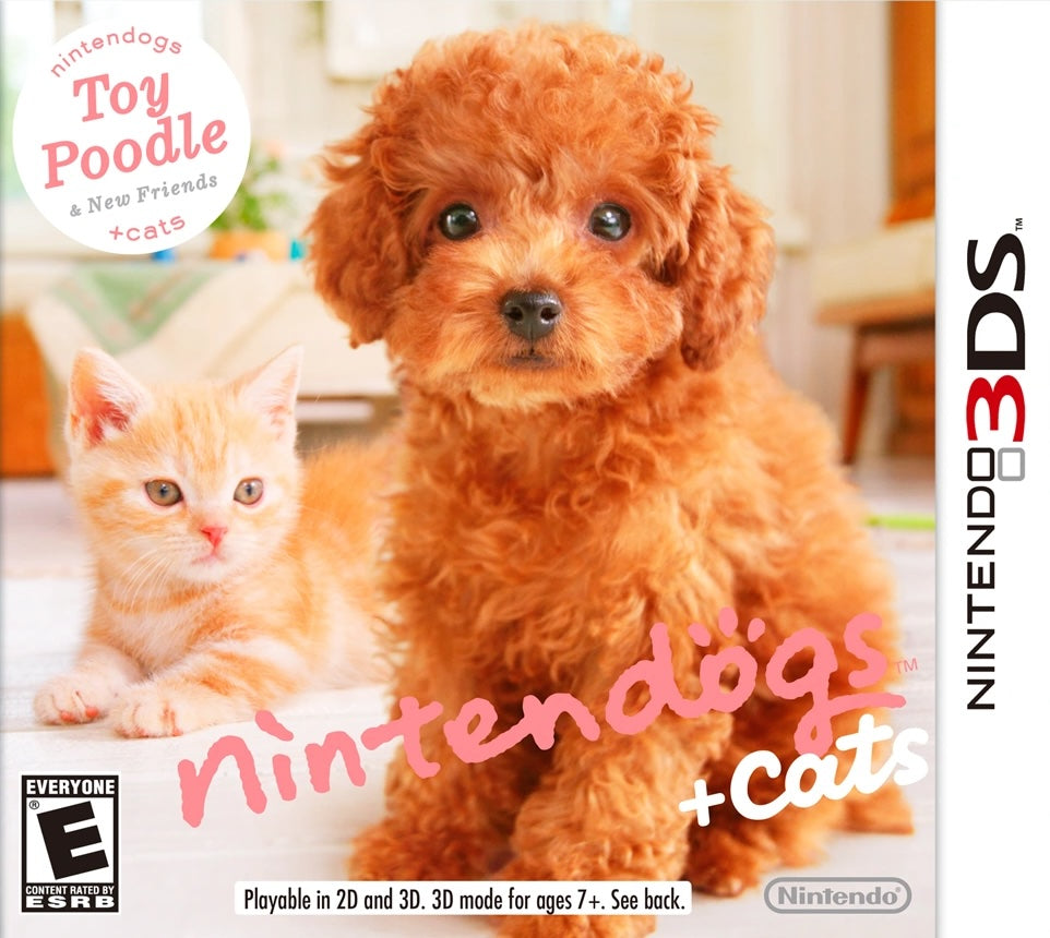 Nintendogs + Cats: Toy Poodle & New Friends - Nintendo 3DS (NTSC) - (USED) (Copy)