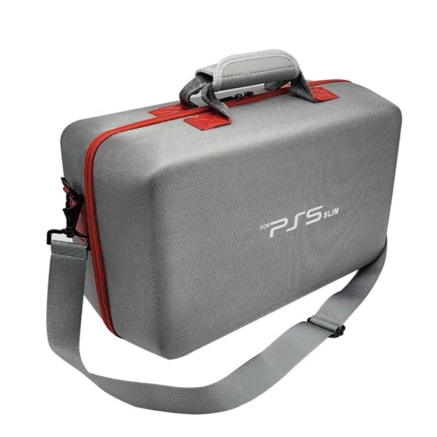 Playstation 5 Slim Carrying Travel Case Bag - Light Green/Red