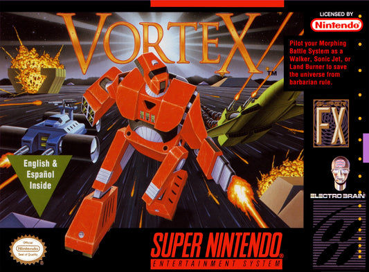 Vortex- Super Nintendo Entertainment System (SNES) NTSC - (CIB)