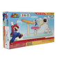 Super Mario Cloud World Diorama Set with 2.5" Running Mario Action Figure