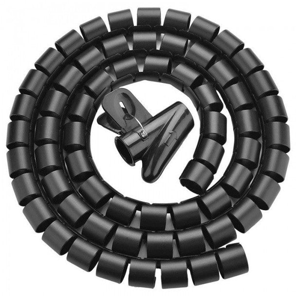 UGreen Spiral Cable Zipper Organizer Tube Black - 1.5M | 3M