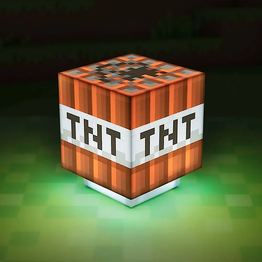 Minecraft TNT Light with Game Sounds, Night Light USB Rechargeable